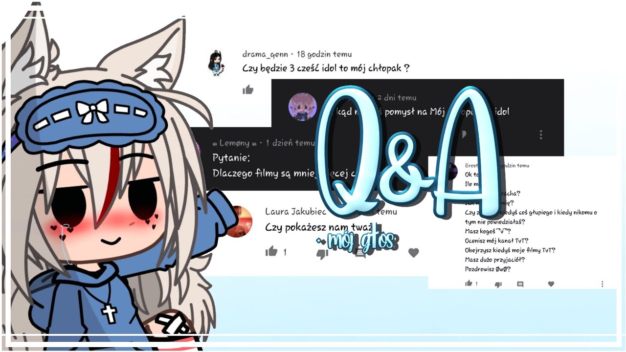 Q&A | + mój głos 👀 | Gacha Club | PL