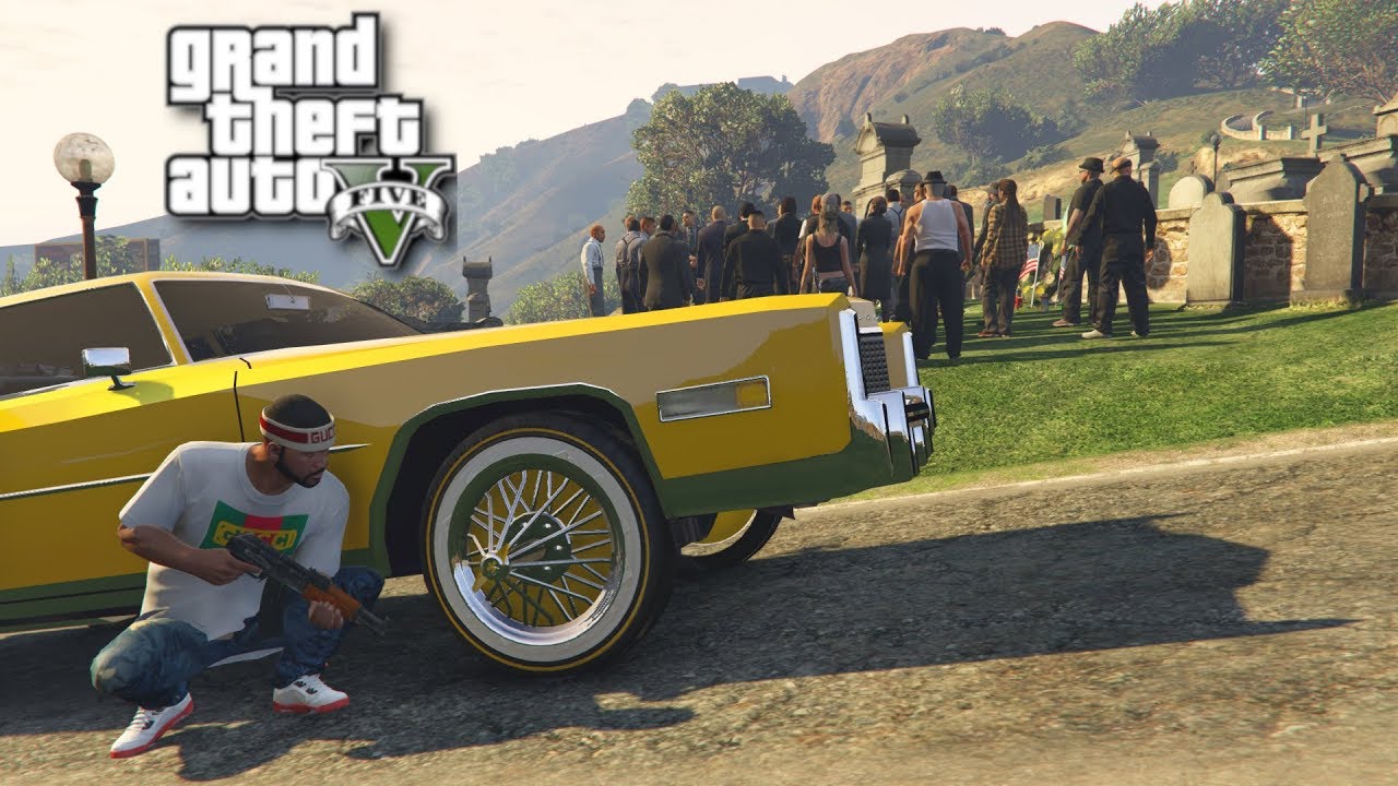 Стрельба на похоронах Vagos! GTA 5: Реальная уличная жизнь, День 66