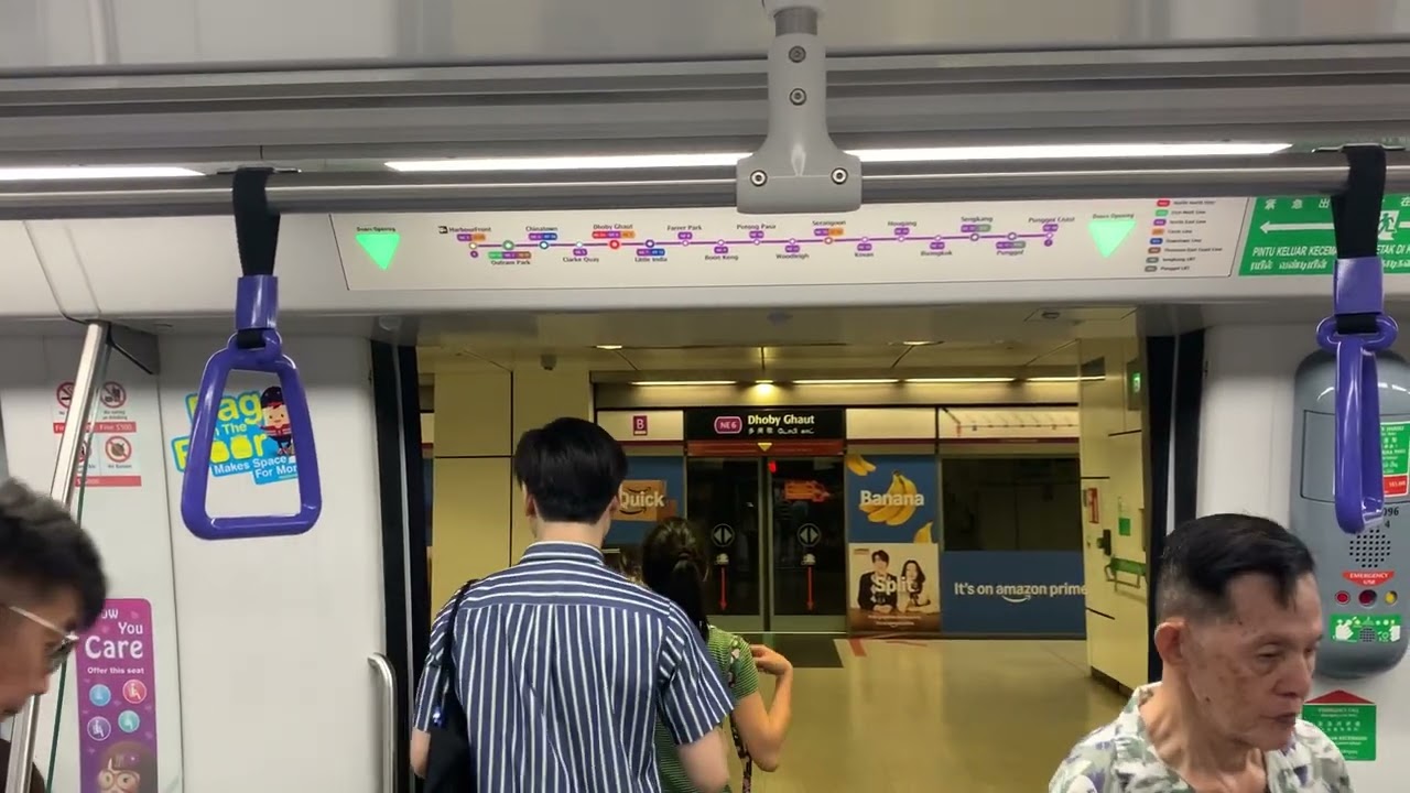 SBS Transit NEL Alstom Metropolis C851E [7095/7096] ride from Little India to Clarke Quay