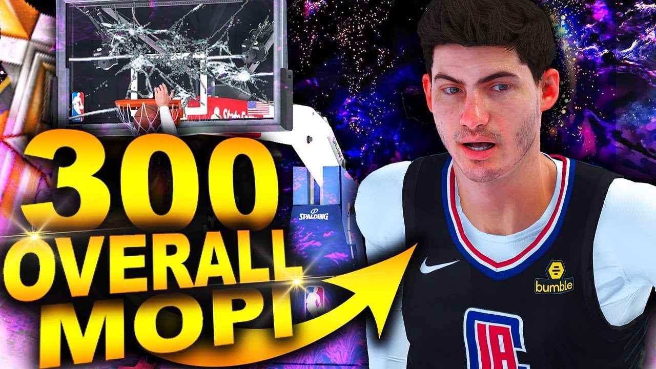 300 OVERALL Slasher Mopi Has FLYING MyPARK Dunks In NBA 2K... NEW 300 Overall Insane DUNK Package!