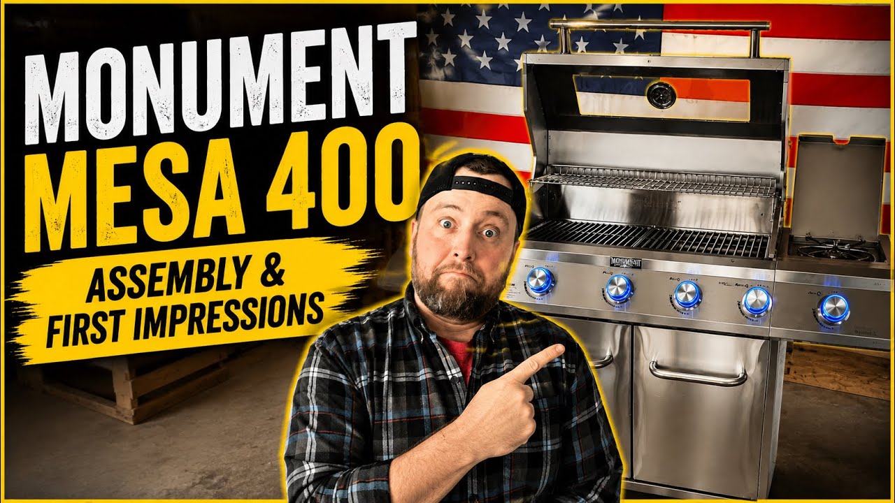 Unboxing and Assembly of Monument Mesa 400 Gas Grill | My first Gas Grill!!!