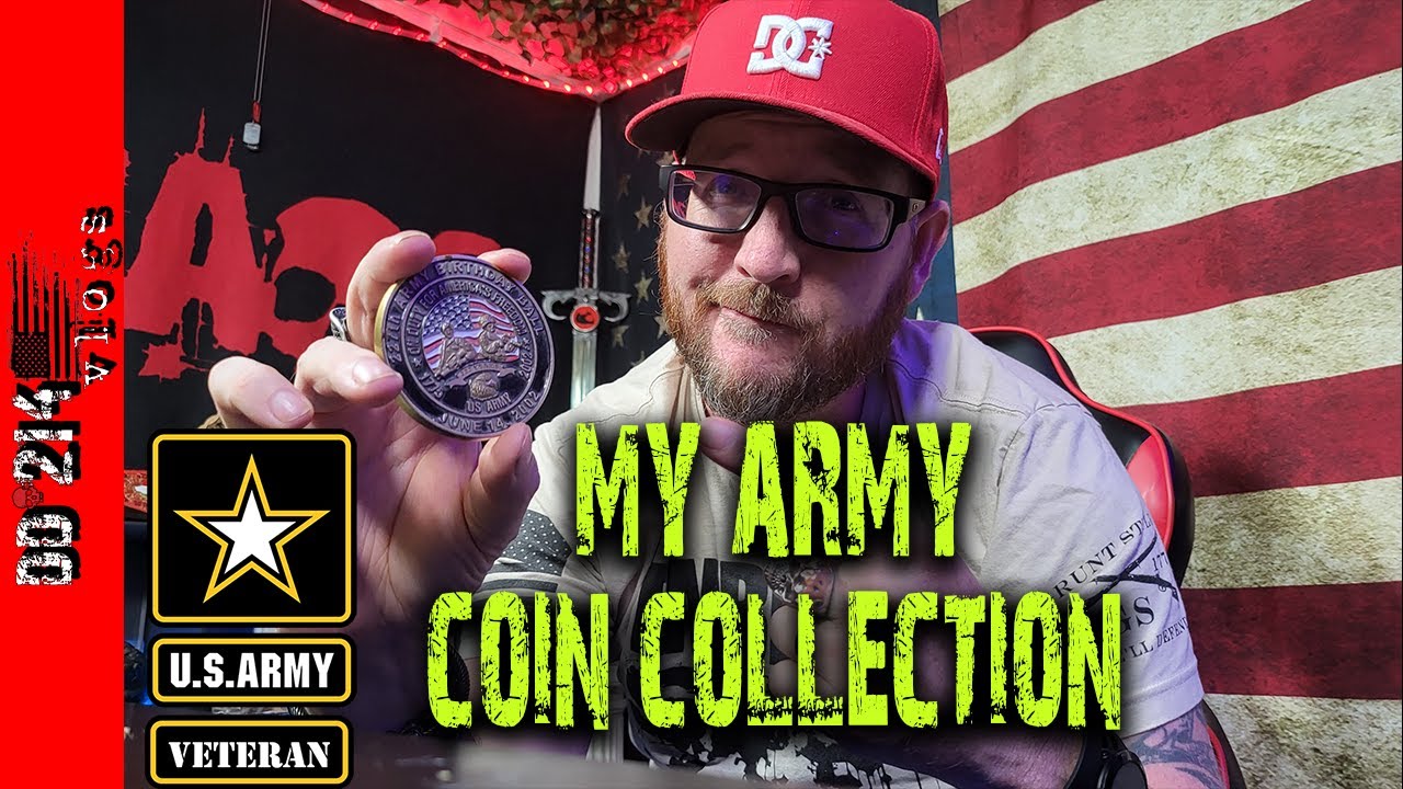 My Army challenge coin collection and how I got them