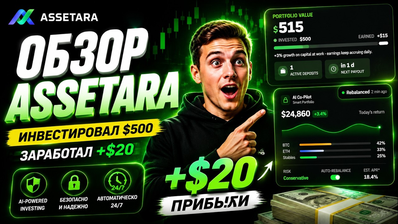 ASSETARA ПЛАТИТ?! Вложил $500 и уже заработал +$20 | Полный обзор проекта