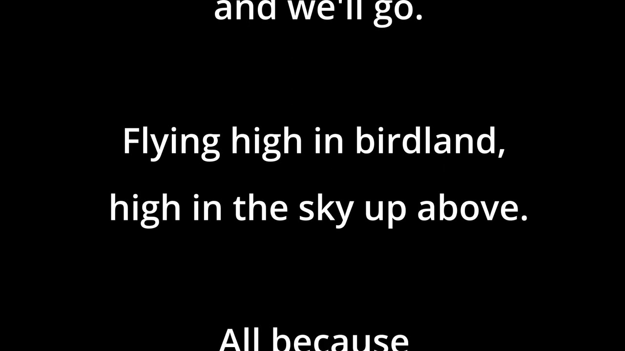 Lullaby of Birdland FEMALE Karaoke