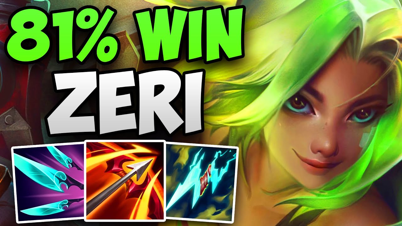 CHALLENGER 81% WIN RATE ZERI SOLO CARRY GAMEPLAY | CHALLENGER ZERI ADC GAMEPLAY | Patch 14.3 S14