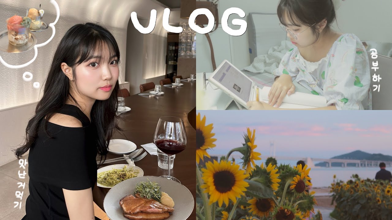 놀고도 싶고 공부도 해야하는 대학생의 ☀️여름방학 일상🏝️ (›´-`‹ ) | 겟레디윗미, 집콕하며 가족들과 저녁, 친구들 만나기