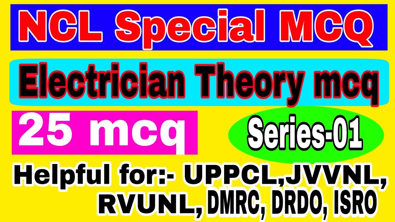 NCL Electrician Trainee Mcq answer|| northern coalfield electrician paper|| VK Knowledge Electrical