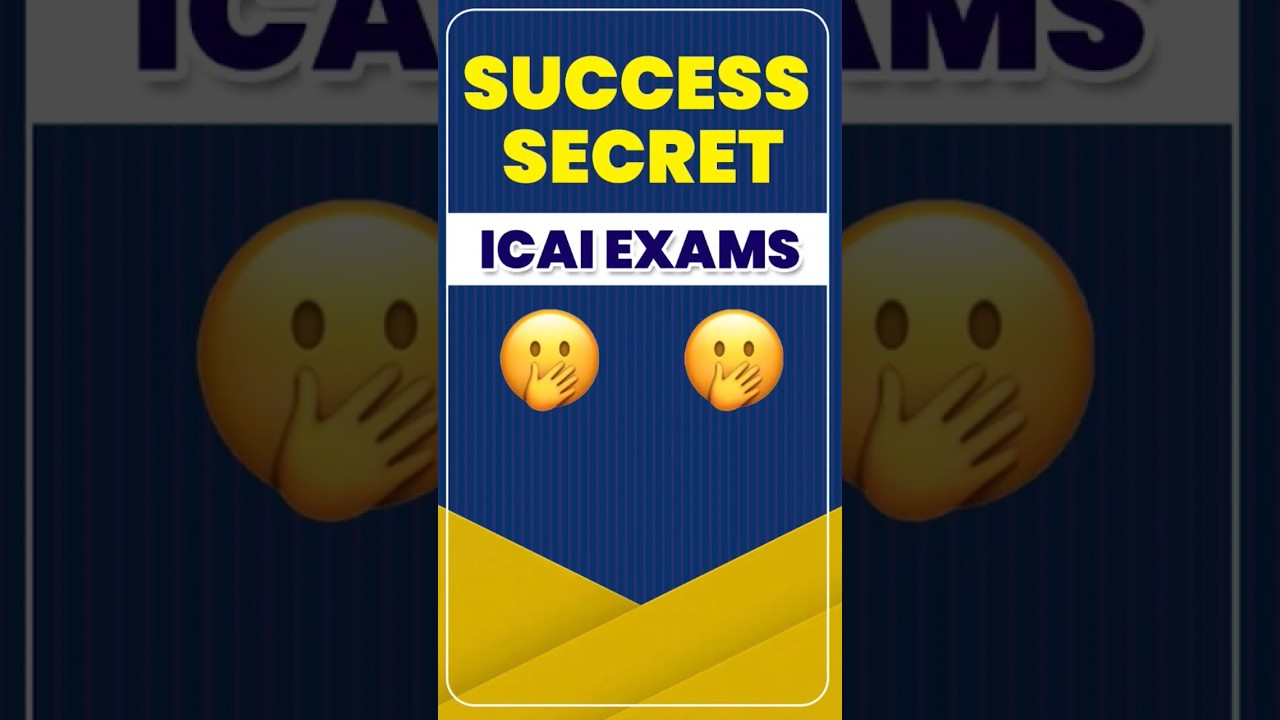 Success Secret in ICAI Exams | How to Crack CA Inter Exams in First Attempt 