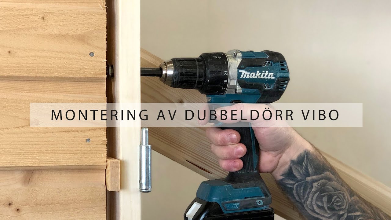 Montering av dubbeldörr Vibo