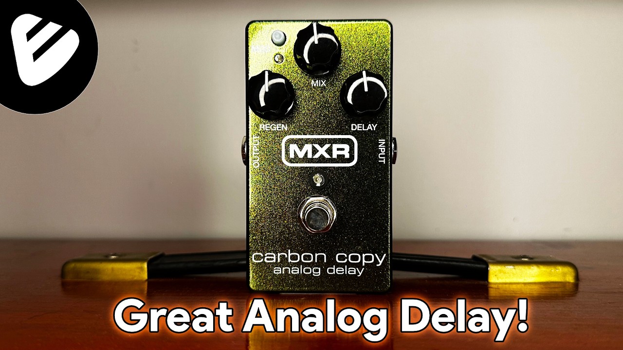 Обзор и демонстрация аналоговой педали задержки MXR 169 Carbon Copy