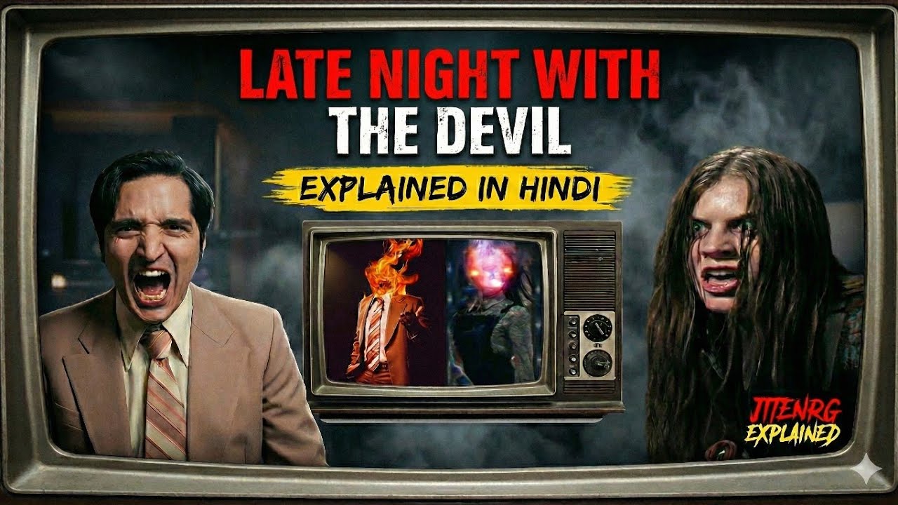 Possession On Live TV | Late Night With The Devil (2023) Horror Film Explained हिंदी | JitenRG