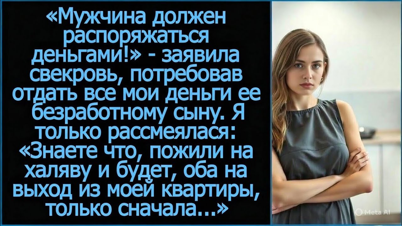 «Мужчина должен распоряжаться деньгами!» Заявила свекровь, потребовав отдать все мои деньги ее сыну.