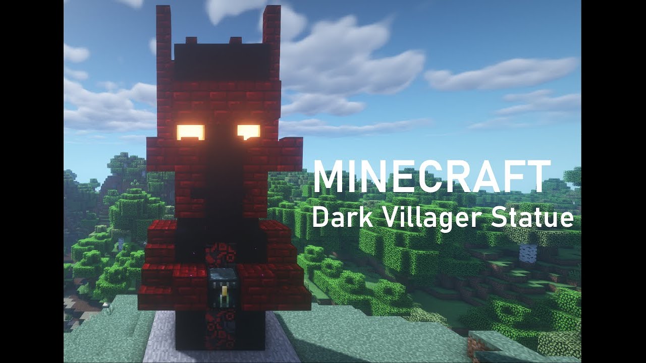 💥 MINECRAFT: How To Build A Dark Villager Statue #4 (Tutorial)