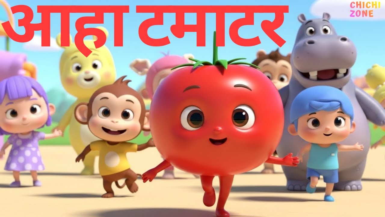 Aaha Tamatar Bade Majedar | आहा टमाटर | Nursery Rhymes | Kids Songs & New Baby Songs | Chichi Zone