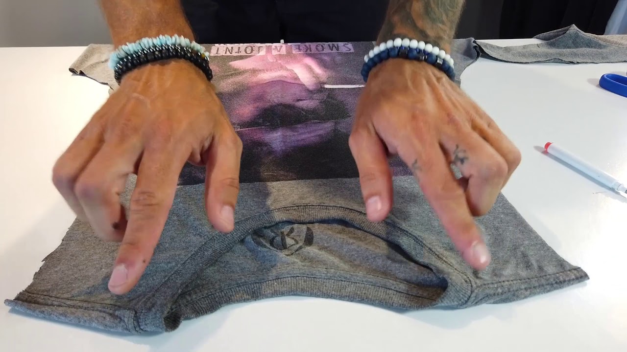 Transformando camiseta em regata