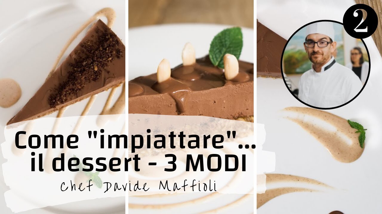 Come impiattare... una FETTA di TORTA! 3 Modi by Chef Davide Maffioli