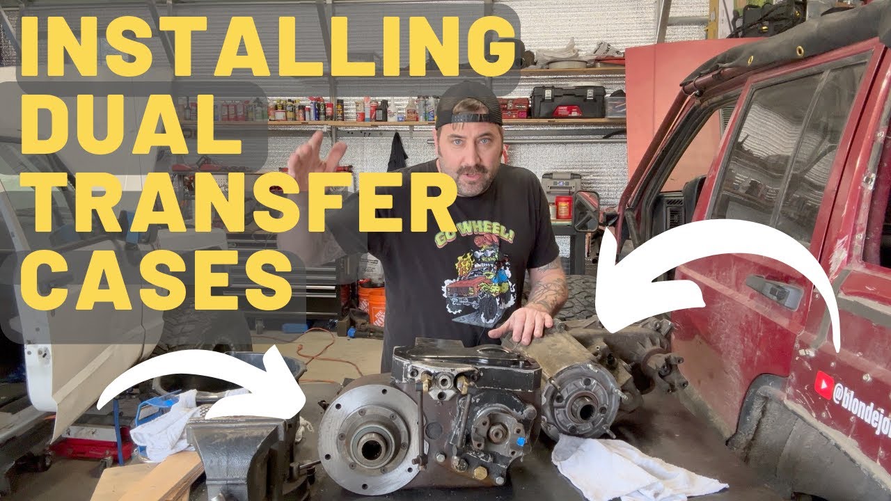 Jeep cherokee XJ dual transfer case install - NP231 Dana 300 frog fab