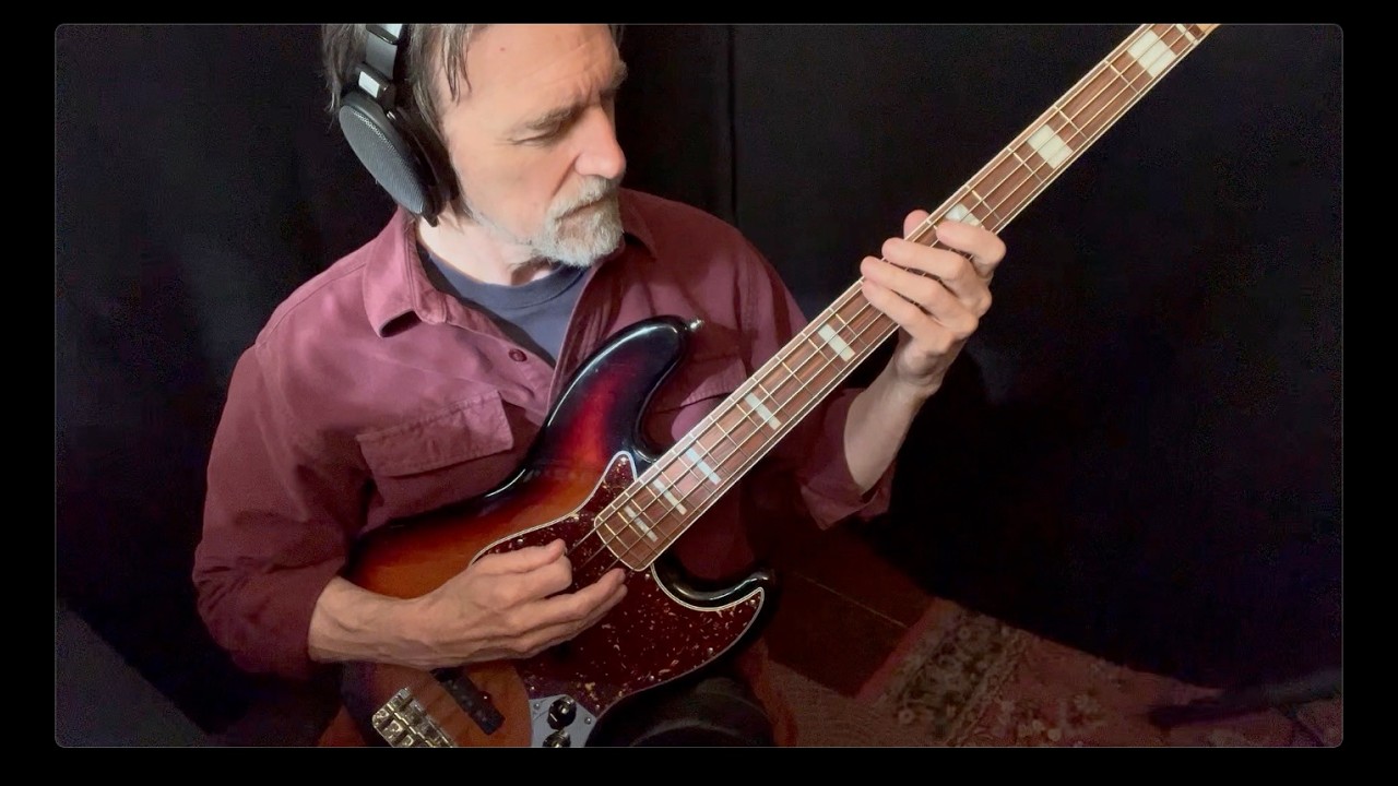 E to A Chord Riff - Ibanez Artist - Ampeg AC-12 - Lead Guitar - 6th Intervals - Fender Jazz Bass