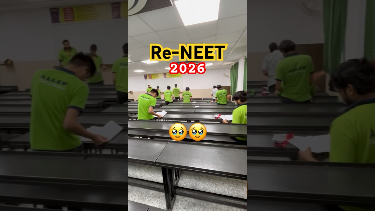 Re-NEET 2026 😩 Exam Centre 😖 Again anxiety, depression ✅￼ #reneet2026 #neet #shorts #neet2026 #pw