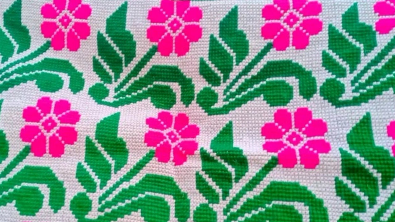 Beautiful flower vorat ason design, sitting mat, flower design, গুণ চিহ্নর নতুন আসন সেলাই ডিজাইন