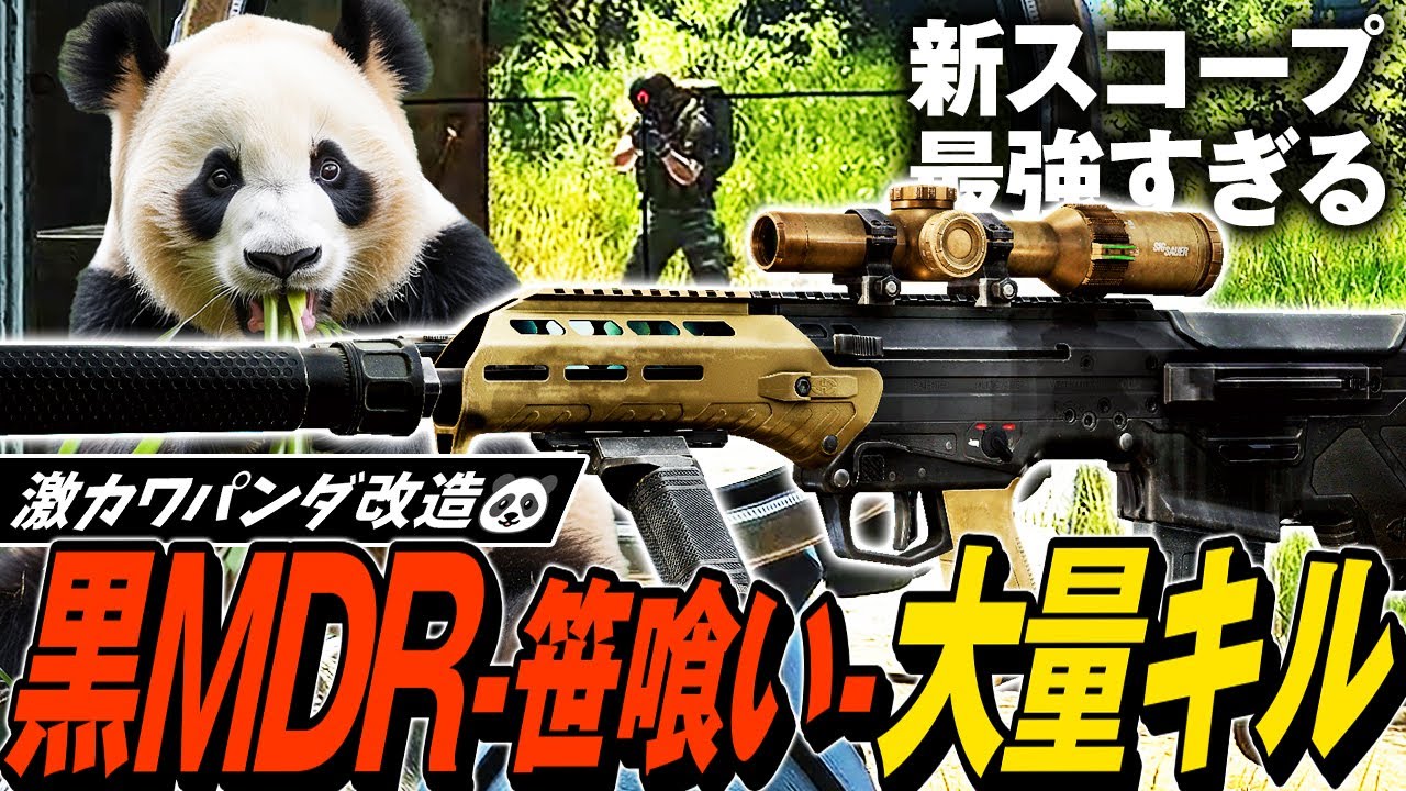 【タルコフ】黒MDRのパンダカスタム🐼！黒MDRと新スコープの大量キルでマップを蹂躙【ゆっくり実況】