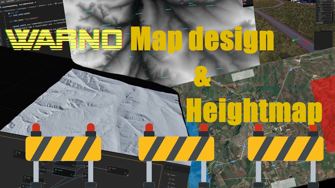 Warno let's make a map: Bakhmut | Part 1 | Design and Heightmaps