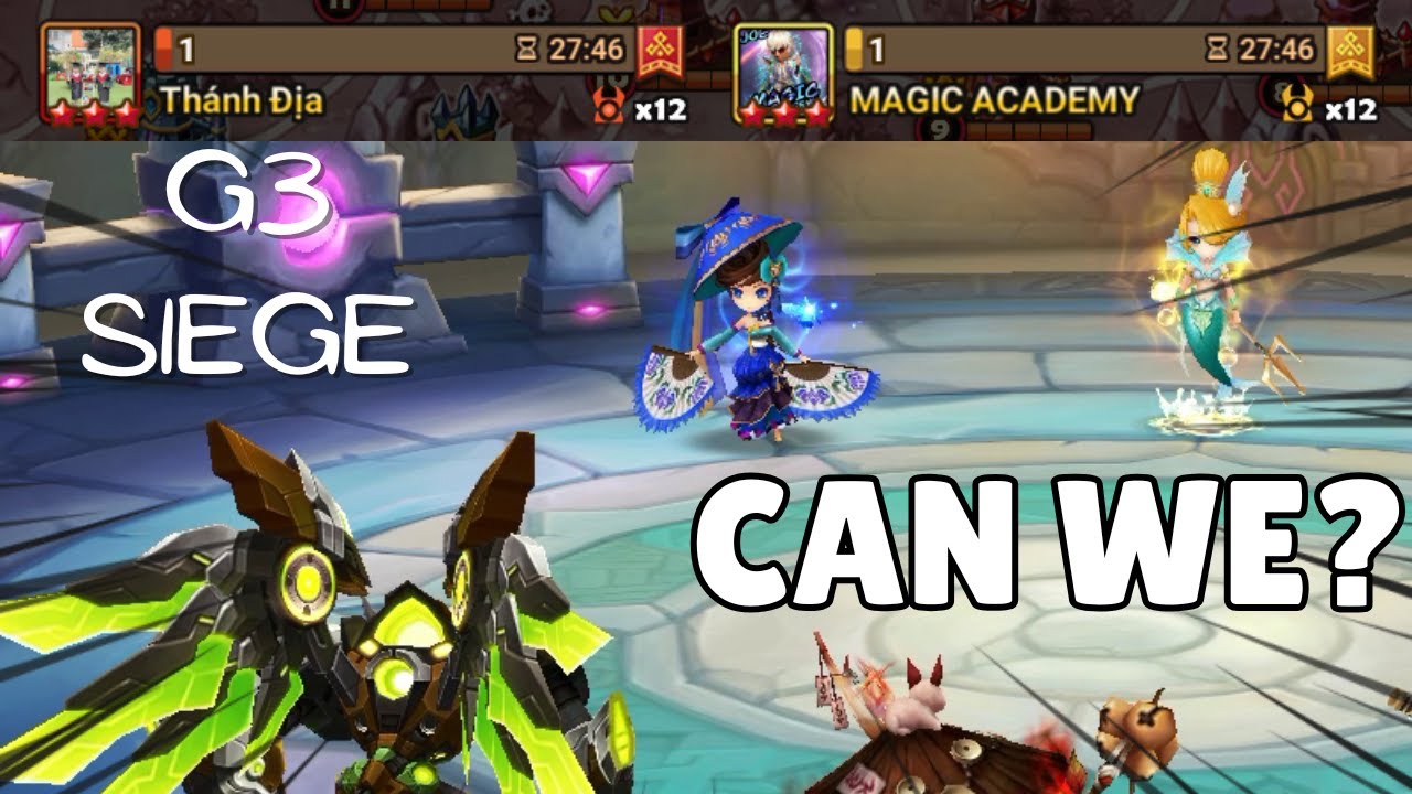 G3 SIEGE : Thánh Địa / MAGIC ACADEMY - Can Malite This OP Mihyang Cichlid Hraesvelg? - Summoners War
