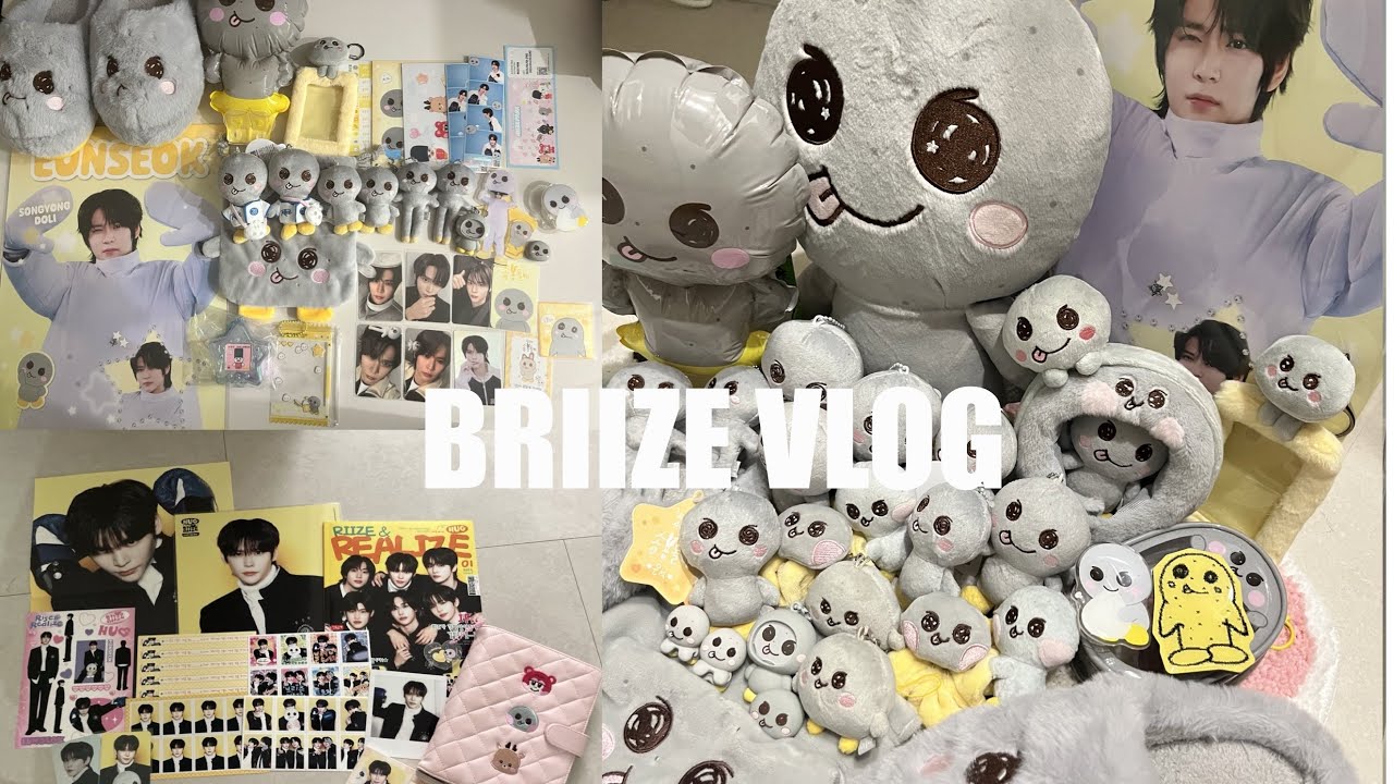 [브리즈 브이로그]크리스마스엠디•허그엠디•포카깡•리틀라이즈팝업•돌프•송은석•RIIZE•BRIIZE
