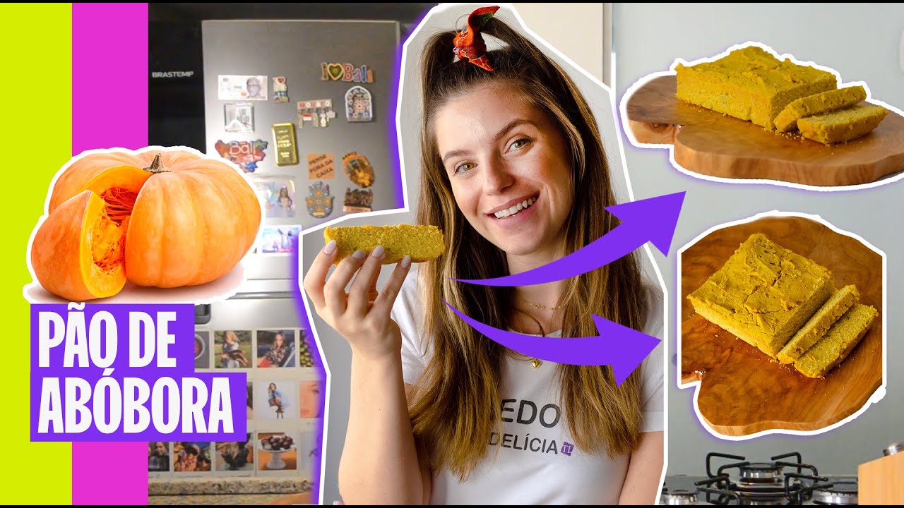 PÃO SEM GLÚTEN RÁPIDO, FÁCIL E BARATO COM ABÓBORA