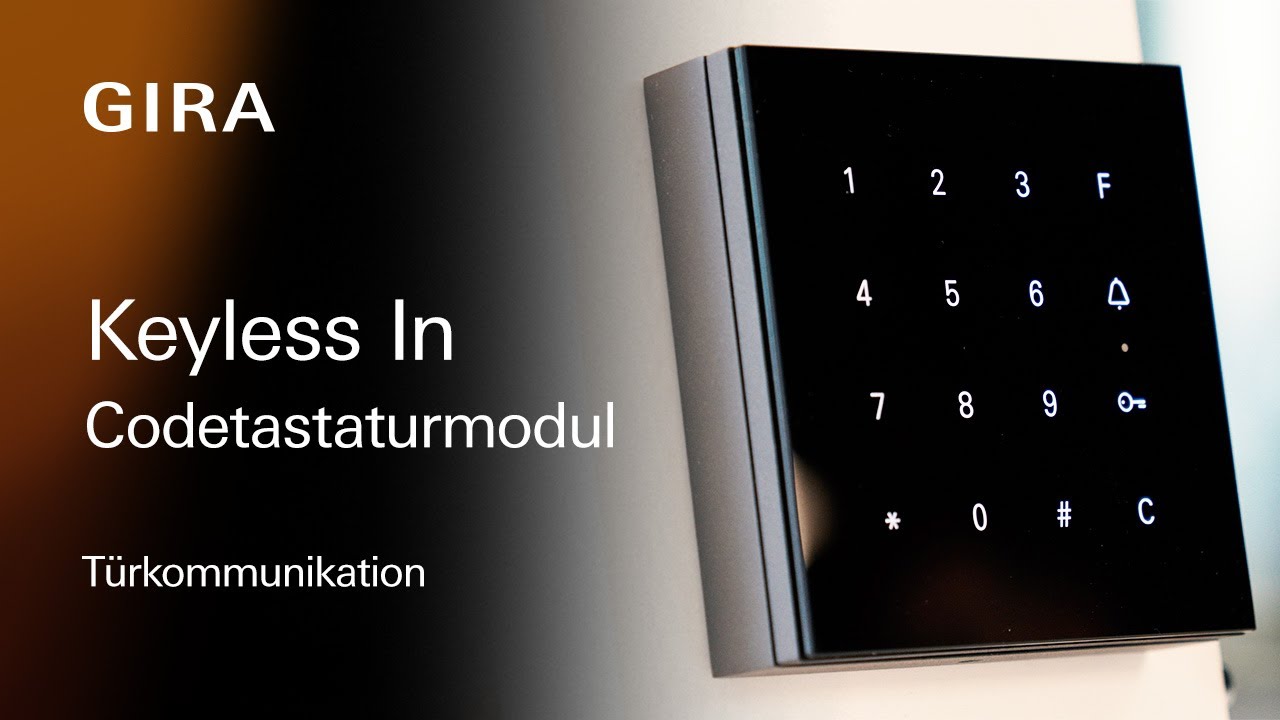 Schl&uuml;sselloser Zugang: Das Gira System 106 Keyless In Codetastaturmodul.