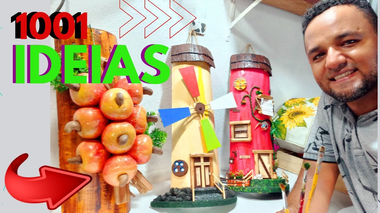 IDEIAS INCRÍVEIS para CRIAR seu próprio ARTESANATO em telhas com baixo custo.