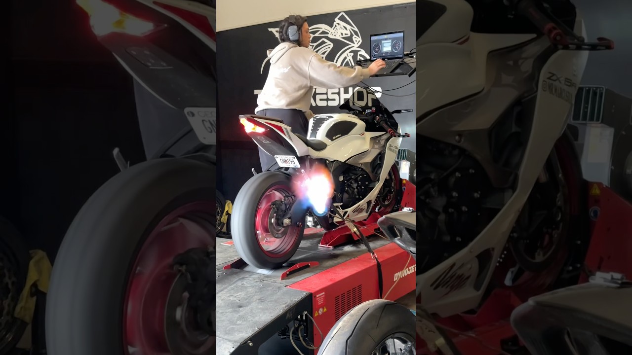 Dyno Tuned My 2025 Zx6r W/ Full M4 Exhaust 🔥 120/121 Hp