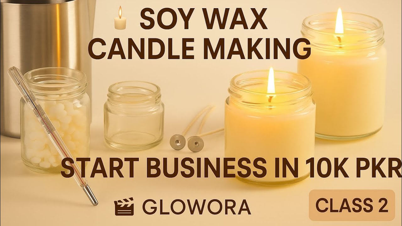 How to Make Soy Wax Candle in Jesmonite Jar | Easy & Professional Tutorial