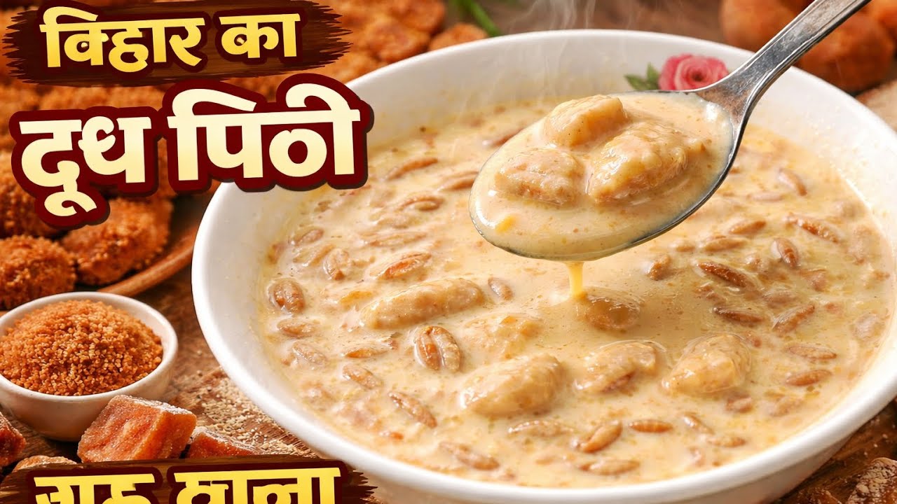 Dudh Pithi🤤❤️😋 Bihar special mazedar recipe ❤️🙏🏻#girzasharma4948 