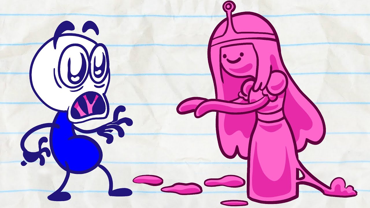 Pencilmate & Pencilmiss 🍬CHEWY BUBBLE GUM 🍬 CANDY COMPILATION 🍭 Cartoons 2020