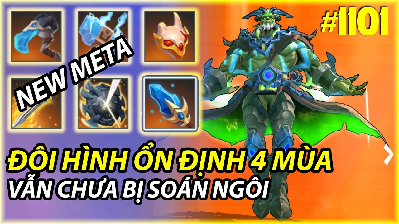ĐỘI HÌNH ỔN ĐINH GẦN 4 MÙA VẪN CHƯA BỊ SOÁN NGÔI  | AUTO CHESS MOBILE 1101