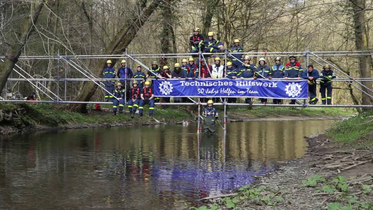 THW-Übung EGS Brückenbau