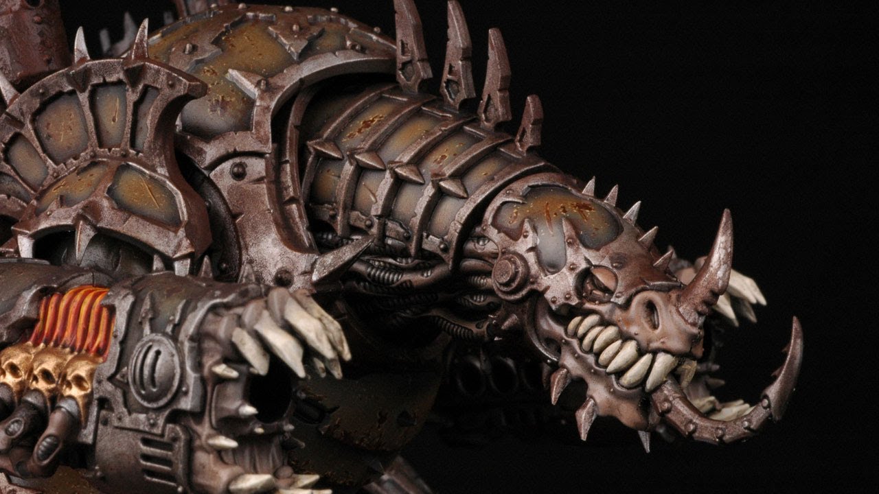 How to paint a Forgefiend? Chaos Space Marines Warhammer 40k Painting Tutorial Airbrush
