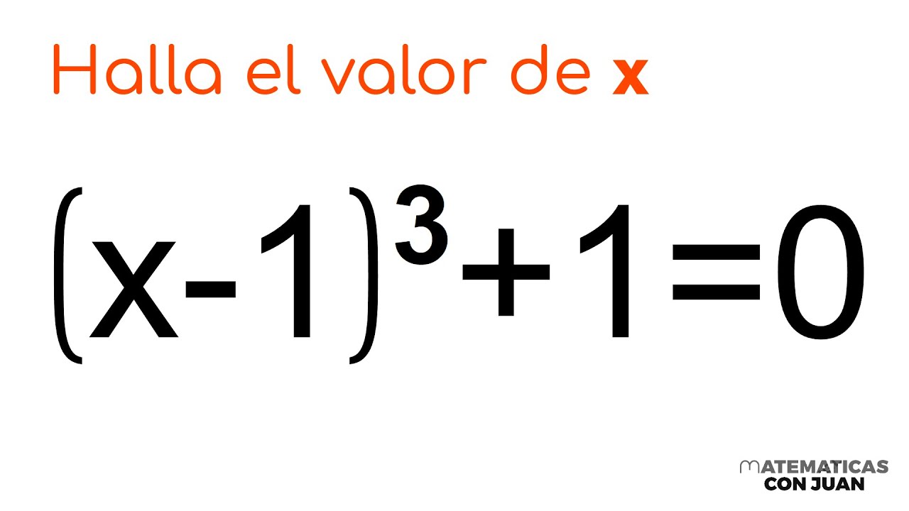 ECUACIÓN CÚBICA. Reto De Álgebra