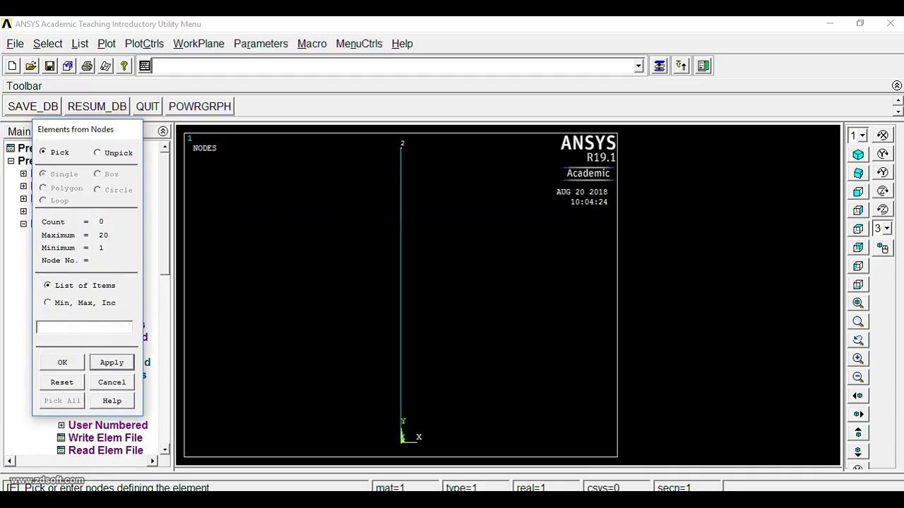 APDL 19.1 Buckling analysis | ANSYS Tutorial