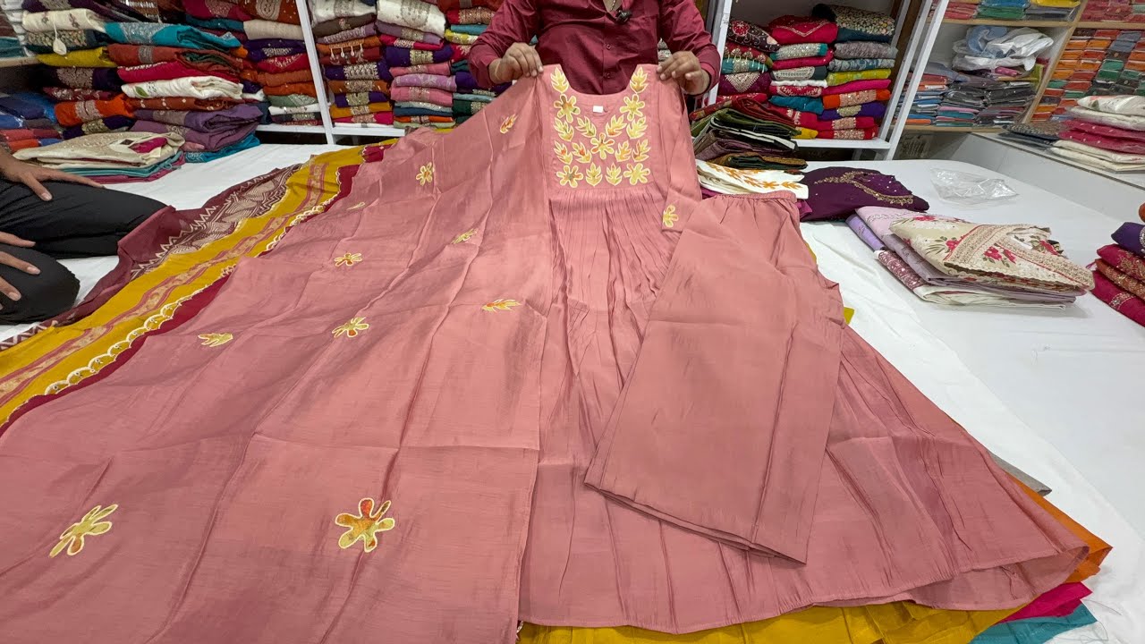 Chickpet Bangalore Wholesale Exclusive Pure Cotton & Partywear Kurti sets. Single piece avail.