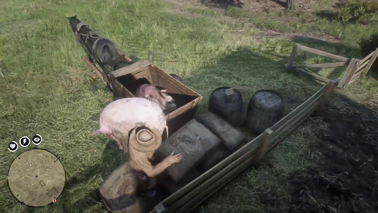 Red Dead Online Beta - Livestock Farming With A Wagon - Pig Farm (Valentine) [$20-$35 IN 5-10MIN]
