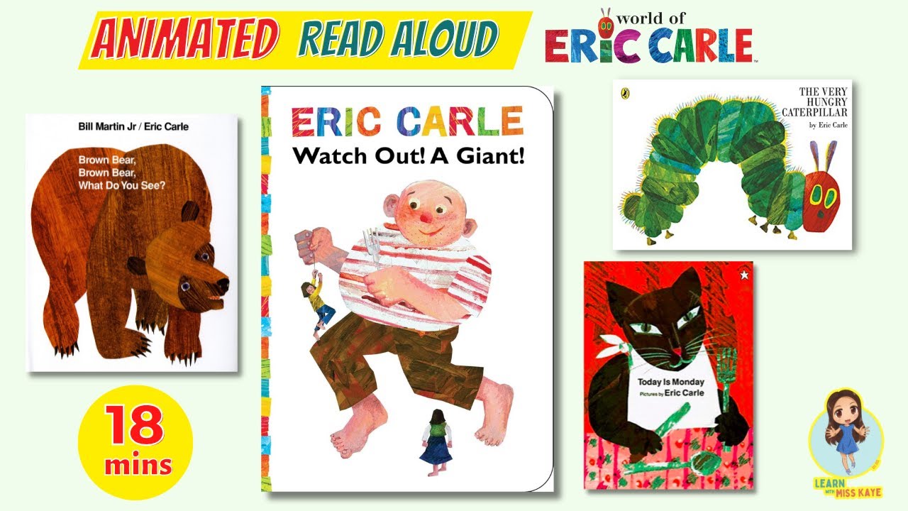 Watch Out a Giant by Eric Carle | Animated Stories Read Aloud Book | Brown Bear What Do You See?