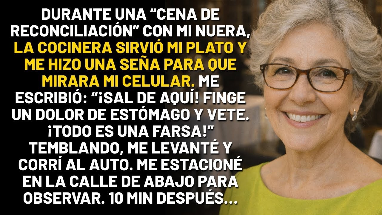 La cocinera me mandó un mensaje_ “¡Huye ahora!” La cena de mi nuera era una trampa. Diez minutos…