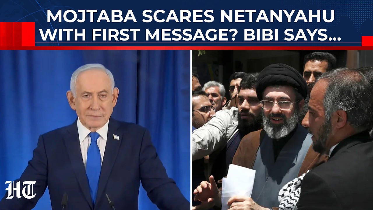 On Cam: Mojtaba Scares Netanyahu With 1st Message? Israel PM's Reaction Amid Iran's 42nd Attack Wave