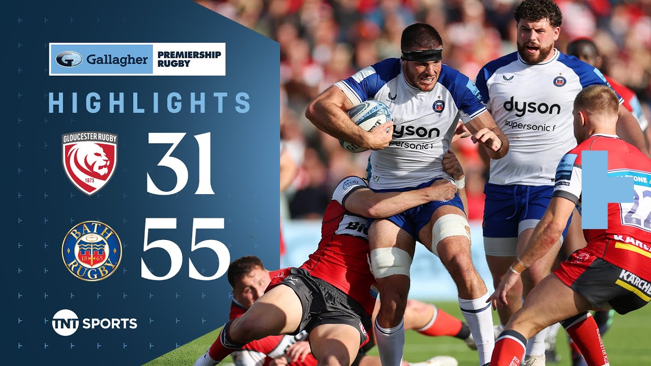 AMAZING GAME! 🤩 | Gloucester 31-55 Bath | Gallagher Premiership Rugby Highlights