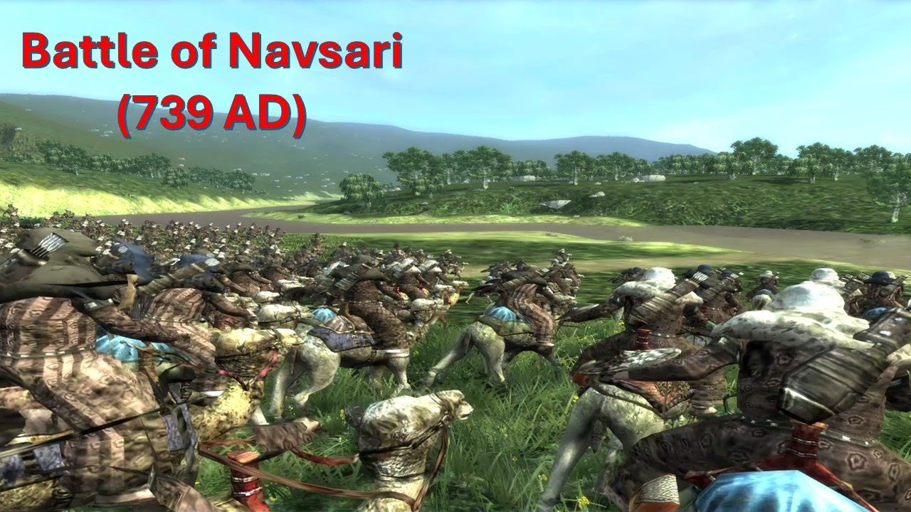 When Vikramaditya Stopped the Invaders | Battle of Navsari (739 CE) | Total War Battle