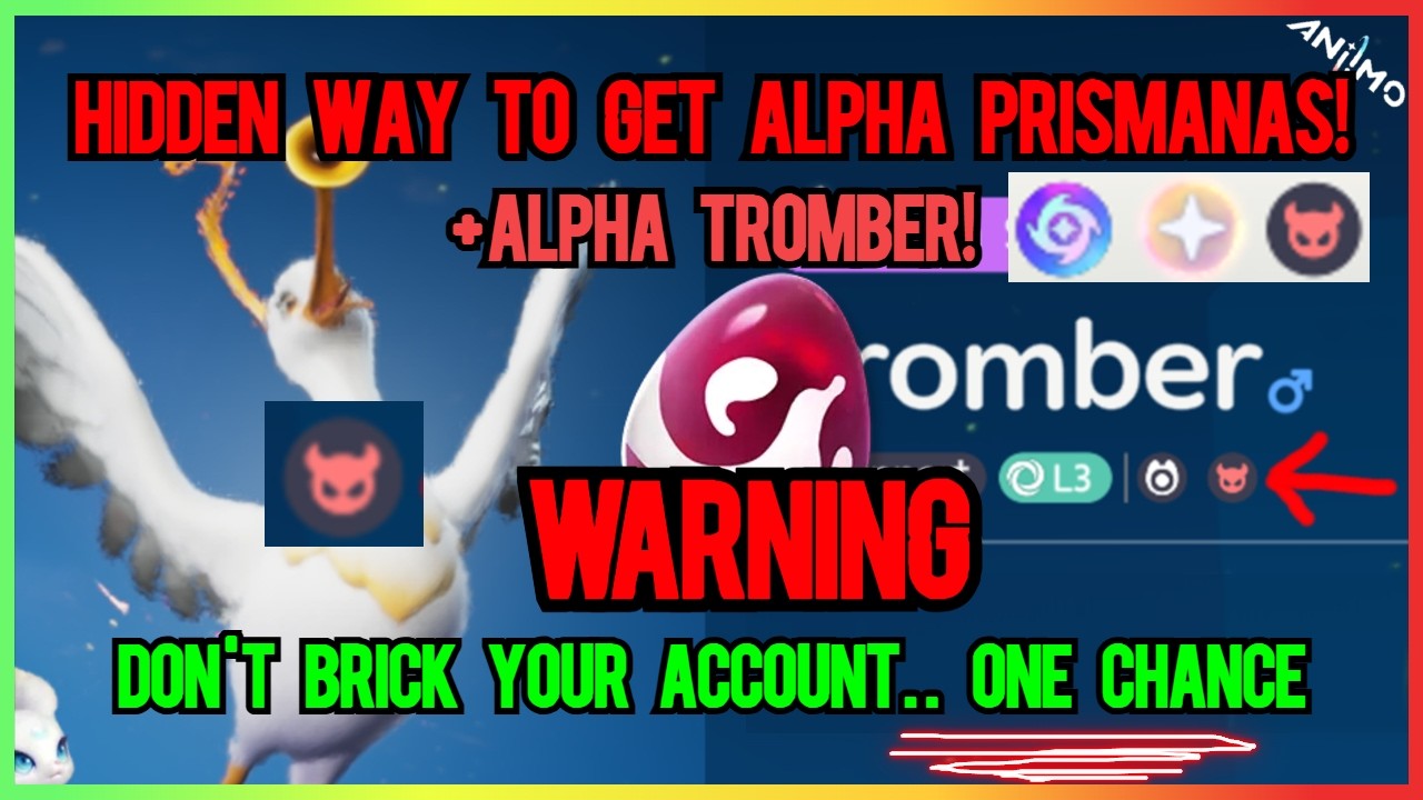 Aniimo - DON'T OPEN your Alpha Eggs until you watch this! Secret way to get Alpha Prismanas!