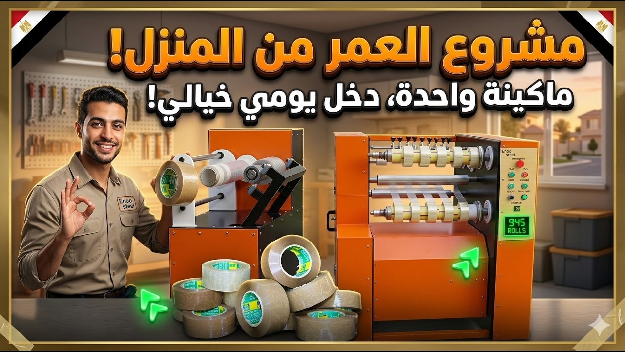 🔥 مشروع العمر: ماكينة واحدة تعادل مصنع كامل 🏭تصنيع منتج مطلوب يومياً بكميات كبيرة جداً 💰