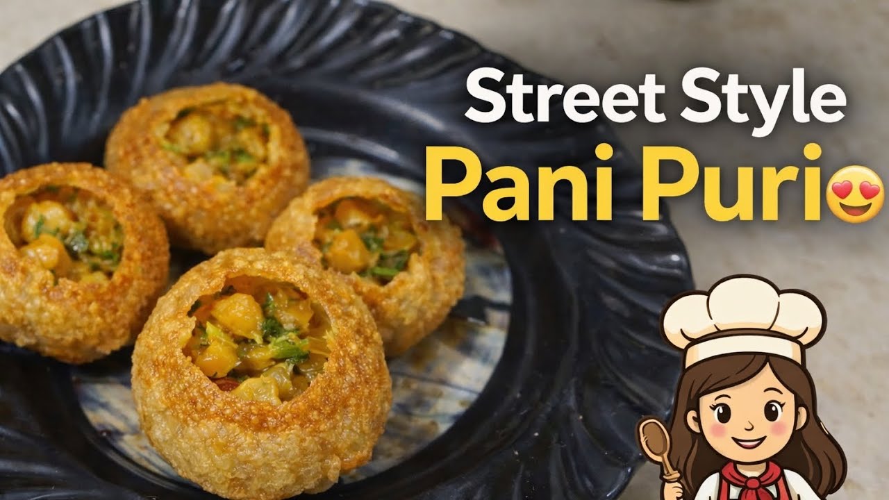 Street Style Pani Puri Recipe | Crispy Golgappa at Home 😋